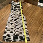 SimonMiller Cielo black & white polka dot ruched pencil cowl neck mesh dress XS Photo 10