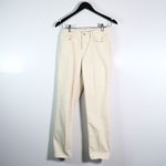 L'Agence Women's Marjorie Mid Rise Slouch Straight Leg Cotton Pants Oat Neutral Photo 0