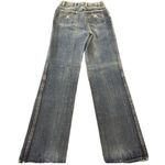 Vintage Women’s 9/10 Jeans 1970s Straight Leg Denim Vtg 70s 25x33 British Hong Blue Size 25 Photo 7