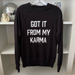Spiritual Gangster Got It From My Karma Terry Vintage Pullover Sweatshirt Photo 1