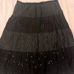 Jennifer Lauren Black Fairy Boho Sequined Embellished Skirt Size L Photo 0