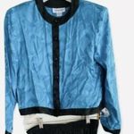 Adrianna Papell Vintage 80s NWT Blouse and Skirt Set Women’s Size 10 100% Silk Photo 1