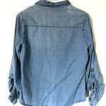 Casual Blue Denim Button Photo 5