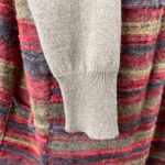 Max Mara  Long Cardigan Wool Camel Tan Stripes Long Sleeves Boho Photo 8