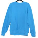 Sporty & Rich Plain Bright Blue Crewneck Sweatshirt Pullover Size Large Photo 1