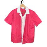 Alfred Dunner Vintage 1990’s Women’s Button Front Top 12 Petite Pink Size 12P Photo 0