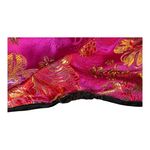 Robbie Bee  Floral Asian Style Top‎ Pink Gold Mandarin Collar Women Size 8 Photo 10