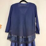 Komarov Beaded Charmeuse & Chiffon Tiered Dress with Jacket Size L Photo 5