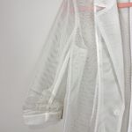 Franne Golde White Mesh Blazer Size Medium Photo 3