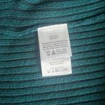 Eddie Bauer Teal Ribbed Cable Knit Full Zip Long Sweater Jacket Photo 10
