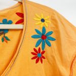 Womens Boho Bohemian Embroidered Floral Peacock Cotton T Photo 4