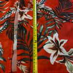 WOMENS Tomato Red Tropical Print Coverup Maki Skirt S Photo 2
