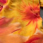 Vintage 90s 3 Piece Bikini Tankini Orange Sunset Floral Swimsuit Set Size M Photo 11