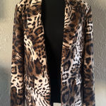Investments 🐆Leopard Print Open-Front Blazer Jacket Brown & Black🐆 by ~12 Photo 0