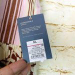 Universal Threads Universal Thread Patchwork Skirt Womens XL Pink Ivory Floral Stripe Boho Cottage Photo 14