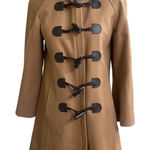 Elevenses  anthropologie Women Camel Toggle Coat Wool Blend Sz 0 coat wool blend Photo 0