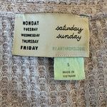 Anthropologie Saturday Sunday Wendy Waffle Knit Thermal Ruffle Trim Top Small Photo 6