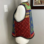 Susan Bristol Vintage  2001 Satin Quilted Equestrian Style Vest Size Medium Photo 3