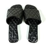 Burberry Quilted Leather Slide Sandals Black 36 NEW Photo 8