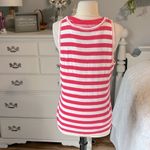 IZOD  Pink Striped Cotton Tank Reversible New Photo 4