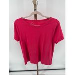 J. Crew Girlfriend Crewneck Tee Shirt Pink Short Sleeves Top Womens Size Large Photo 5