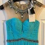 Sherri Hill NWT Teal  Gown Size 2 Photo 2