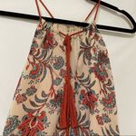 BB Dakota Alissa Beige & Orange Floral Swing Dress Women S Nordstrom Boho Fringe Photo 8
