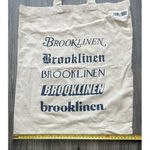The Cotton Tan Tote Bag‎ By Brooklinen NWT Blue Photo 4