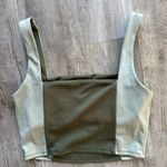 Sincerely Jules Sports Bra Medium two toned green Active Crop Top Tank Yoga Photo 2