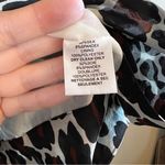 Trina Turk ✨  Women’s Cheetah High Neck Long Sleeve Silk Top XS Photo 9