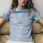 ZARA  Sequin Knit Top Photo 0
