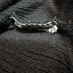 ZARA  Black Twist Front Cut Out V Neck Top Size S(A213) Photo 7