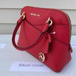 Michael Kors Flame Dome Satchel Purse Photo 3