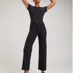 Levi's RARE Big E  Black Textured Floral Print Ribcage Straight Jeans New! 29 Photo 10