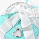 Tiffany & Co. Vintage Triple Wire Heart Tag Bangle Bracelet .925 Silver – 7.5” Photo 3