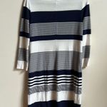 Lilly Pulitzer Navy and White Striped mini Midi Dress Photo 2