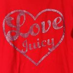Juicy Couture  LOVE JUICY Red Cropped S/S Shirt Size XL EUC #VEG-0004 Photo 3