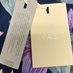 YAS Flower AOP Organic Cotton 3/4 Sleeves Sky Captain Short Dress US(0 Photo 12