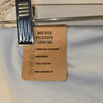 PINK - Victoria's Secret NWT Victoria's Secret PINK Womens Baby Blue Black Mid Rise Foldover Leggings Med Photo 2