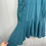 Anthropologie Saturday Sunday Teal Midi Joella Short Sleeve Dress Cotton Pockets Photo 3