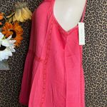 Doe & Rae NWT  Coral Tank Top with Fringe Detail | MEDIUM | Photo 2