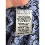 Habitat Clothes to Live In Small Tunic Top Blue Black Stretch Coastal Photo 3