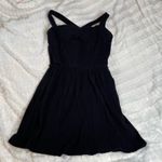 Kendall + Kylie KENDALL‎ AND KYLIE Black Ribbed Extra Small Mini Dress Cross Back Photo 0