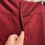 Banana Republic Factory Dark Red Stretch Cuffed Cropped Pants Women's Size 10 Photo 1