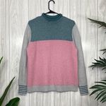 Anthropologie Zaket & Plover Colorblock Mock Neck Lambswool Blend Sweater Large Photo 0