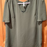Zenana Outfitters Airflow Flutter Sleeve Blouse
Top Olive Green Size Small women’s Photo 0