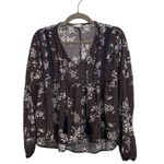 Hem & Thread  Boho Floral Babydoll Blouse Sz S Photo 1