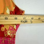 Talbots Petites 6 Floral Cotton Sheath Dress Orange Pink Mod Retro 60s Dopamine Photo 6