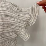 Bohme  White & Grey Tie Scoop Neck Blouse Photo 4