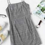 SheIn Short Checkered Dress Photo 1